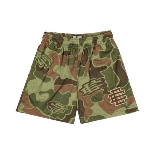 Green Camo Mesh Shorts