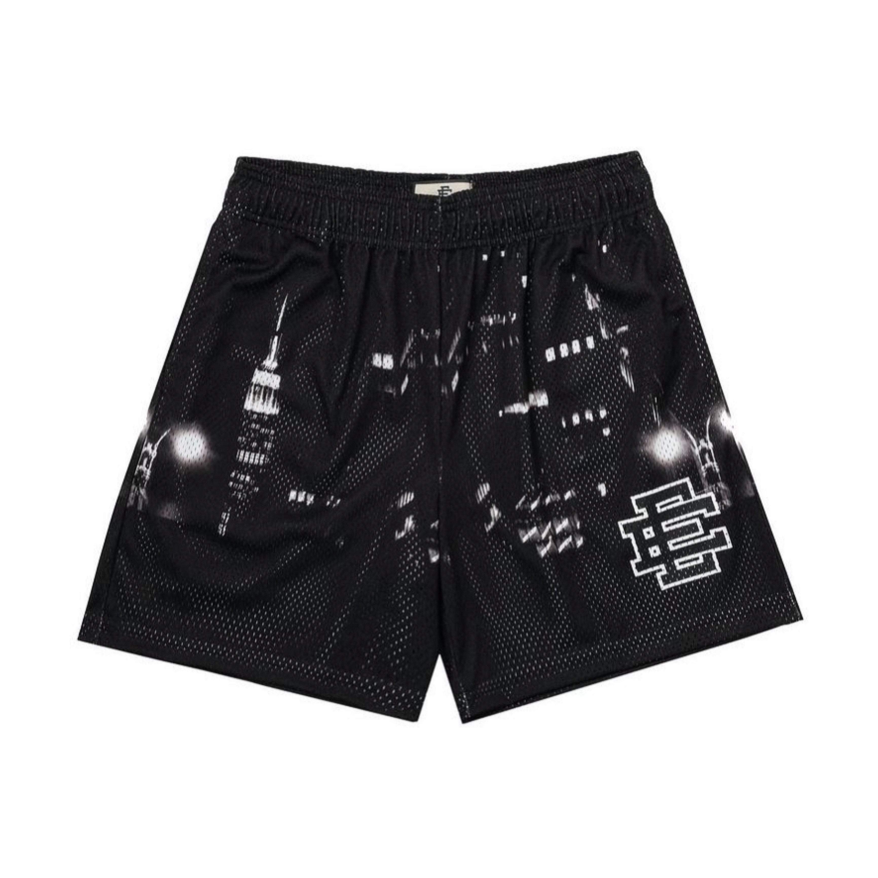 Logo Mesh Zip Shorts (off white) – ballaholic