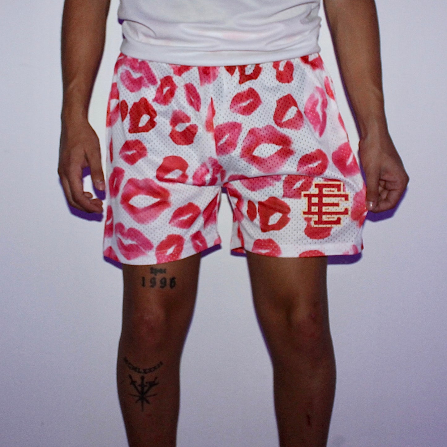 Lipstick Mesh Shorts